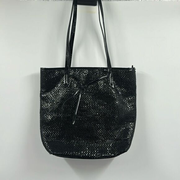 Sondra Roberts Black Tote Bag - Picture 1 of 7